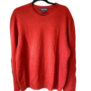 Brooks Brothers Scottish Lambswool Pullover Cozy Sweater Men Size XL Stretch